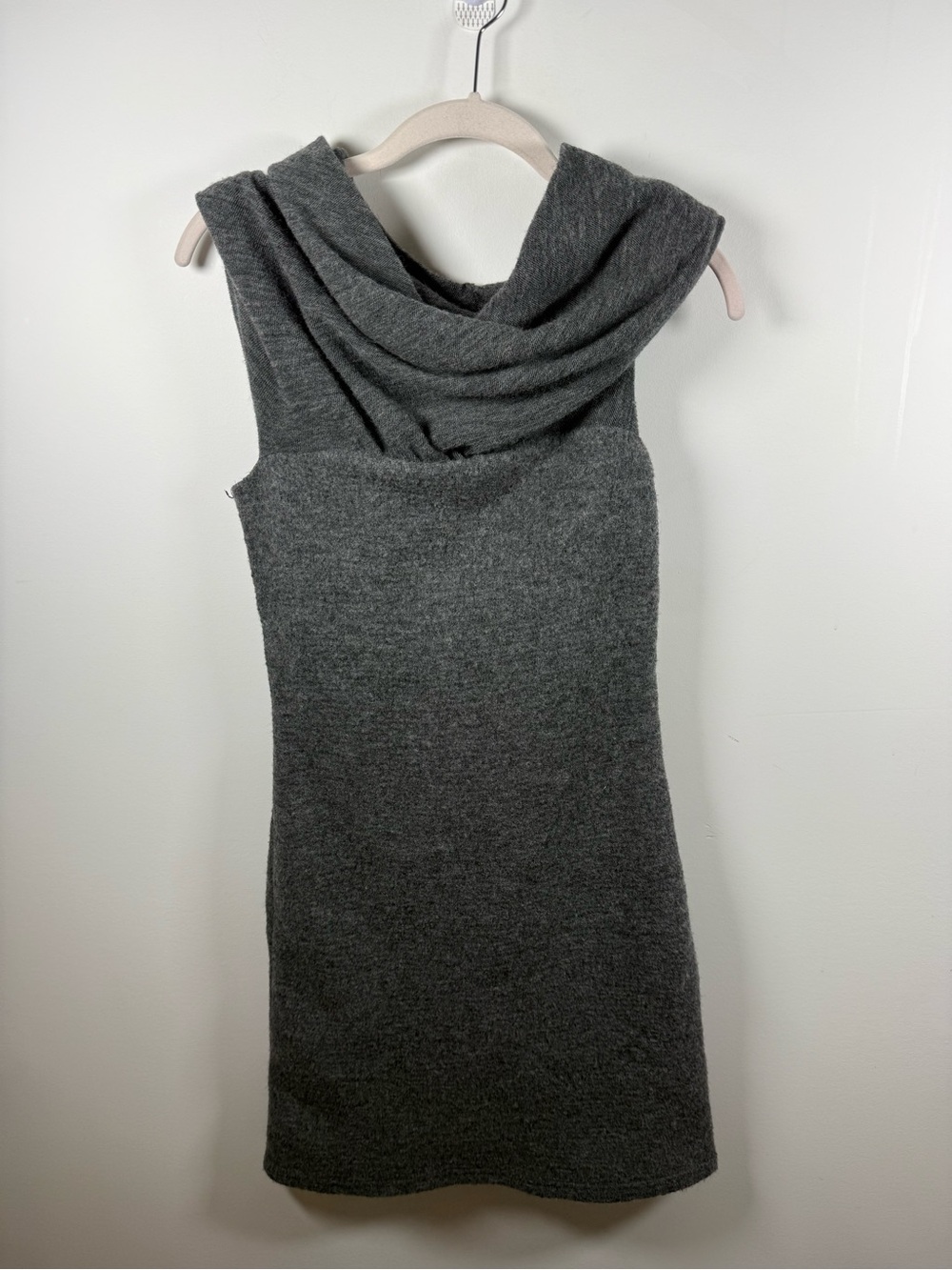 ELIZABETH AND JAMES | Grey Cowl Neck Wool Dress Size S